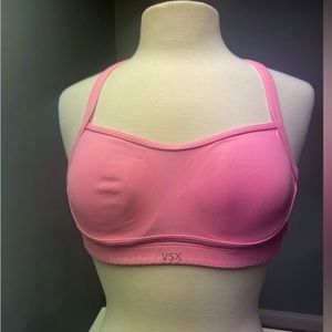 🩵3/$15 MIX & MATCH💕VSX Victoria’s Secret Razorback Pink Sports Bra -Sz 32DD